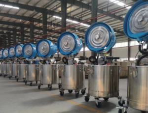 Báo Giá Máy Phun Sương Làm Mát Di Động Phun Xa 15–20m Chính Hãng