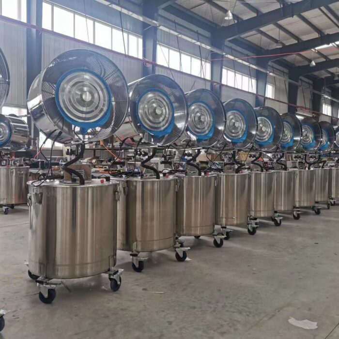 Báo Giá Máy Phun Sương Làm Mát Di Động Phun Xa 15–20m Chính Hãng